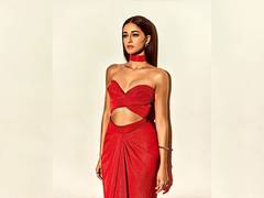 
      
      In pics: Ananya Panday sizzles in red plisse skirt
      
      