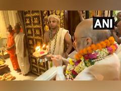 
      
      Amit Shah offers prayers at ISKCON temple in Delhi on Janmashtami
      
      