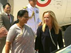 
      
      Italian PM Giorgia Meloni arrives in India for G20 Summit
      
      