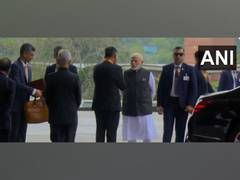 
      
      PM G20 Summit: Narendra Modi arrives at Pragati Maidan
      
      