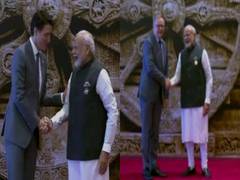 
      
      PM Narendra Modi greets world leaders at Bharat Mandapam
      
      