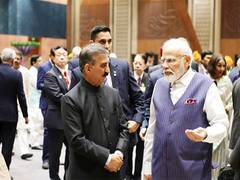 
      
      G20: Himachal CM Sukhu meets PM Modi on sidelines of G20 dinner
      
      