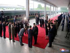 
      
      North Korean leader Kim Jong Un arrives in Russia 
      
      