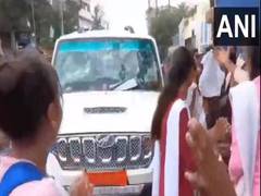 
      
      Bihar: Girl students vandalise official’s car in seating protest
      
      