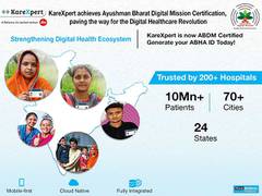 
      
      KareXpert achieves Ayushman Bharat Digital Mission Certification
      
      