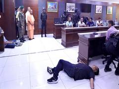 
      
      CM Yogi witnesses counter-terror mock drill conducted by NSG
      
      