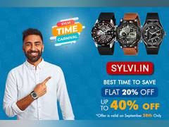 
      
      Sylvi Time Carnival - Biggest Watch Sale for Indian Watch Lovers
      
      