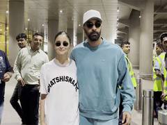 
      
      Ranbir Kapoor, Alia Bhatt return to Mumbai from USA vacation
      
      
