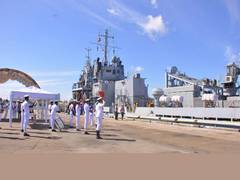 
      
      Indian Naval Ship ‘Nireekshak’ arrives at Trincomalee Port 
      
      