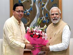 
      
      PM Modi, Amit Shah extend greetings to Uttarakhand CM 
      
      