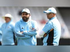
      
      Indian team management holds brief meeting with skipper Rohit 
      
      