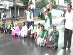 
      
      Cauvery row: Mandya farmers protest against CWMA directions
      
      