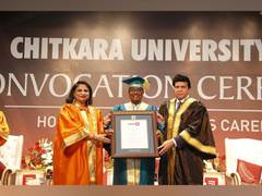 
      
      Chitkara University Honours J A Chowdary-Pioneer 
      
      