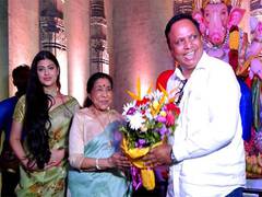 
      
      Asha Bhosle attends Ganesh Chaturthi celebrations
      
      