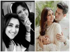 
      
      Priyanka's mom at Parineeti-Raghav Sufi night
      
      