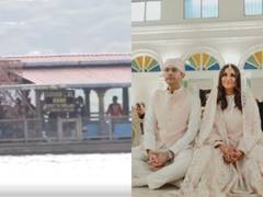 
      
      Raghav Chadha's baraat arrives in a boat
      
      