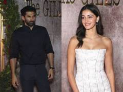 
      
      Aditya, Ananya attend producer Aman Gill’s wedding bash
      
      