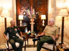 
      
      Vice-chief of Army staff meets Brazilian Army Chief 
      
      