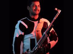 
      
      Felt proud: Rudrankksh's father Balasahab Patil on winning gold 
      
      