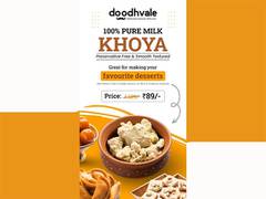 
      
      This festive season, Doodhvale introduces 100 pc pure milk khoya
      
      