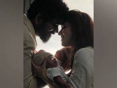 
      
      Nayanthara, Vignesh reveal their twins faces for first time
      
      