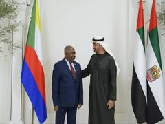 
      
      UAE President receives President of Union of Comoros
      
      