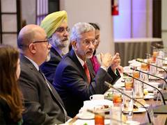 
      
      Jaishankar meets Raimondo, Austin; attends meeting
      
      