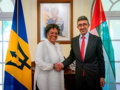 
      
      UAE Foreign Minister Abdullah bin Zayed, Barbados PM hold meeting
      
      