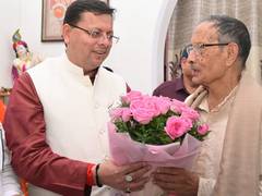 
      
      Uttarakhand CM Dhami extends greetings to former state CM 
      
      