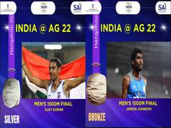 
      
      Saroj secures silver, Johnson bags bronze in Men's 1500m
      
      
