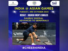 
      
      Asian Games: Saurav Ghosal marches into squash men's singles SFs
      
      