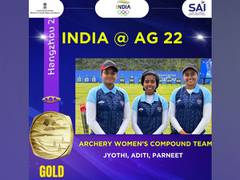 
      
      India wins gold in archery compound women's team event
      
      