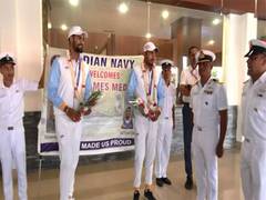 
      
      Asian Games bronze medalists Satnam, Parminder recieve grand welc
      
      