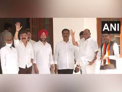 
      
      NCP chief Sharad Pawar arrives at residence of Mallikarjun Kharge
      
      