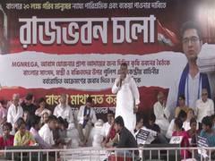 
      
      Abhishek Banerjee participates in MGNREGA protests in Kolkata
      
      