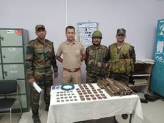 
      
      Explosives, ammunitions seized in poll-bound Mizoram
      
      