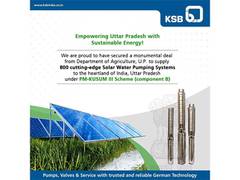 
      
      KSB Limited secures prestigious LOA for Solar Water Pumping
      
      