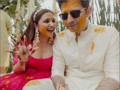
      
      A sneak peek into Parineeti, Raghav's fun-filled haldi
      
      