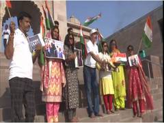
      
      People perform Ganga Aarti in Varanasi in support of Israel
      
      