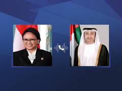 
      
      Abdullah bin Zayed, FM of Indonesia review regional developments
      
      