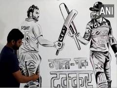 
      
      ICC CWC 2023: Artist creates 15-feet picture with charcoal to sho
      
      