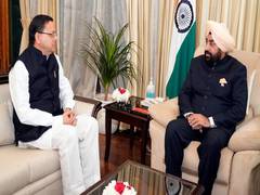 
      
      CM Dhami calls on Guv Gurmit Singh, discusses important issues 
      
      