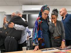 
      
      Netanyahu meets families of captive Israelis after Hamas' assault
      
      