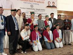 
      
      Himachal CM Sukhu felicitates state’s Asian Games players
      
      