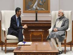 
      
      Sundar Pichai thanks PM Modi for 'terrific' meeting
      
      