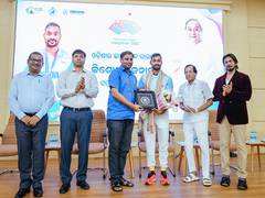 
      
      Odisha Sports Minister felicitates Kishore Jena for Asiad success
      
      