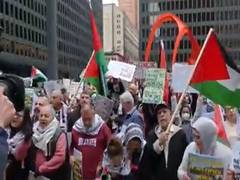 
      
      Pro-Palestinian groups hold protest in Chicago
      
      