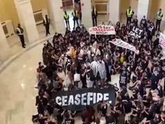 
      
      US Capitol police arrests demonstrators gathered urging ceasefire
      
      