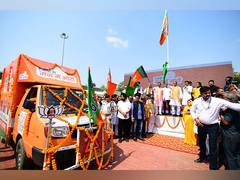 
      
      CM Chouhan, state BJP chief flag off hi-tech campaign vehicles
      
      