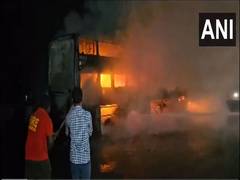 
      
      Close shave for 16 passengers as bus catches fire in Valsad
      
      